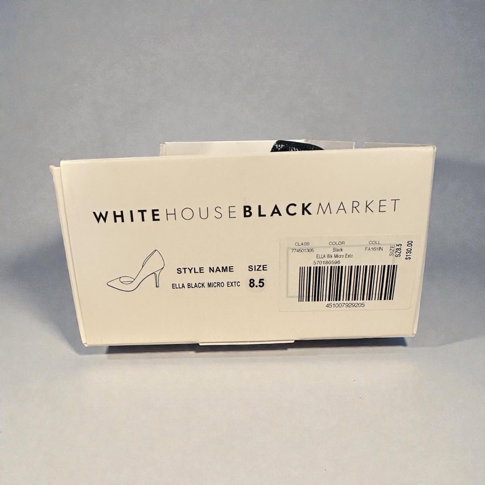 White House, Black market Black Pointed Toe Women's Shoes - Picture 2 of 7
